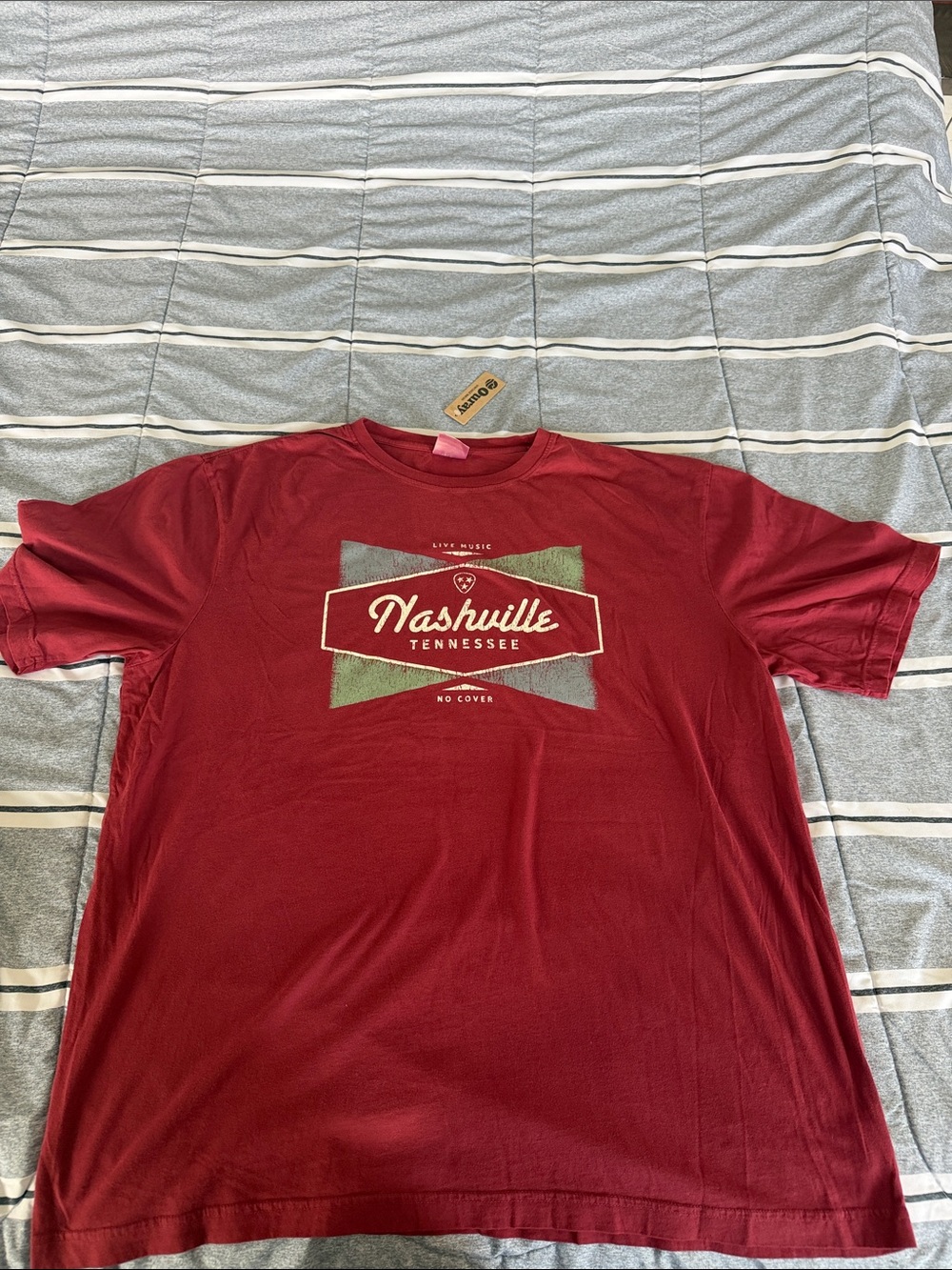 Oura Burgundy Nashville Tennessee Graphic Tee